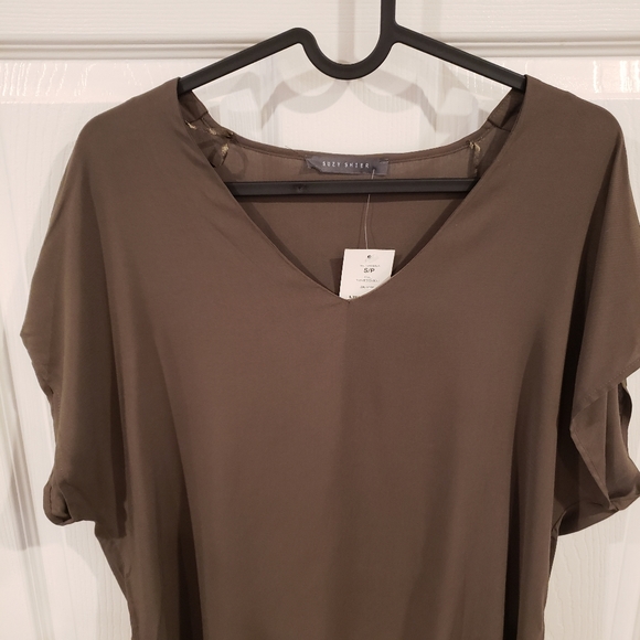 SUZY SHIER | NWT Green Loose Fit Blouse Small - Picture 3 of 5